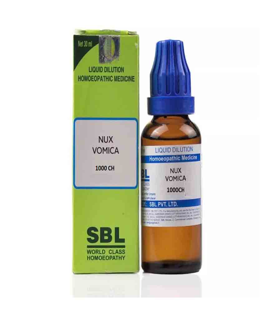 Sbl Nux Vomica Dilution 1000 Ch 30ml