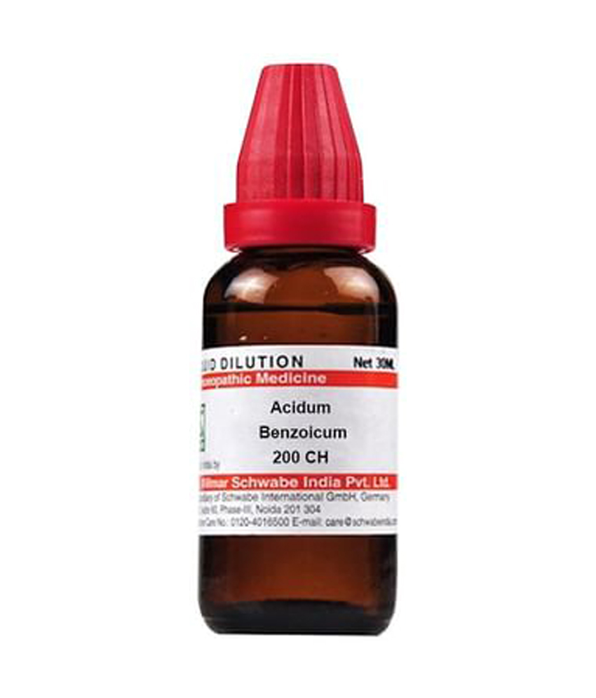 Dr Willmar Schwabe India Acidum Benzoicum Dilution 200 Ch