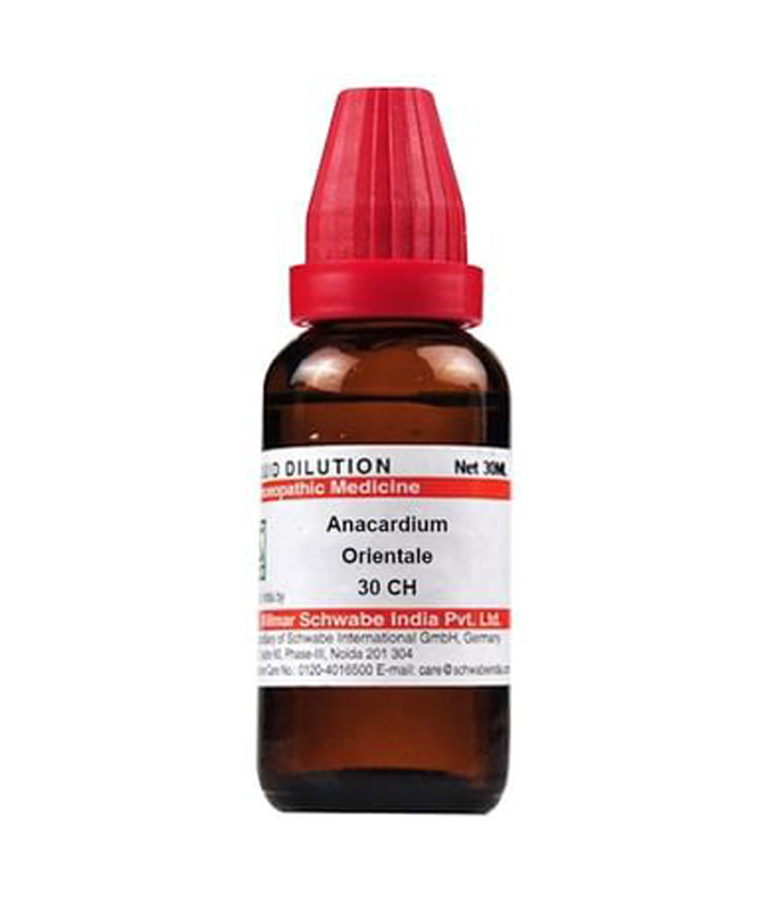 Dr Willmar Schwabe India Anacardium Orientale Dilution 30 Ch