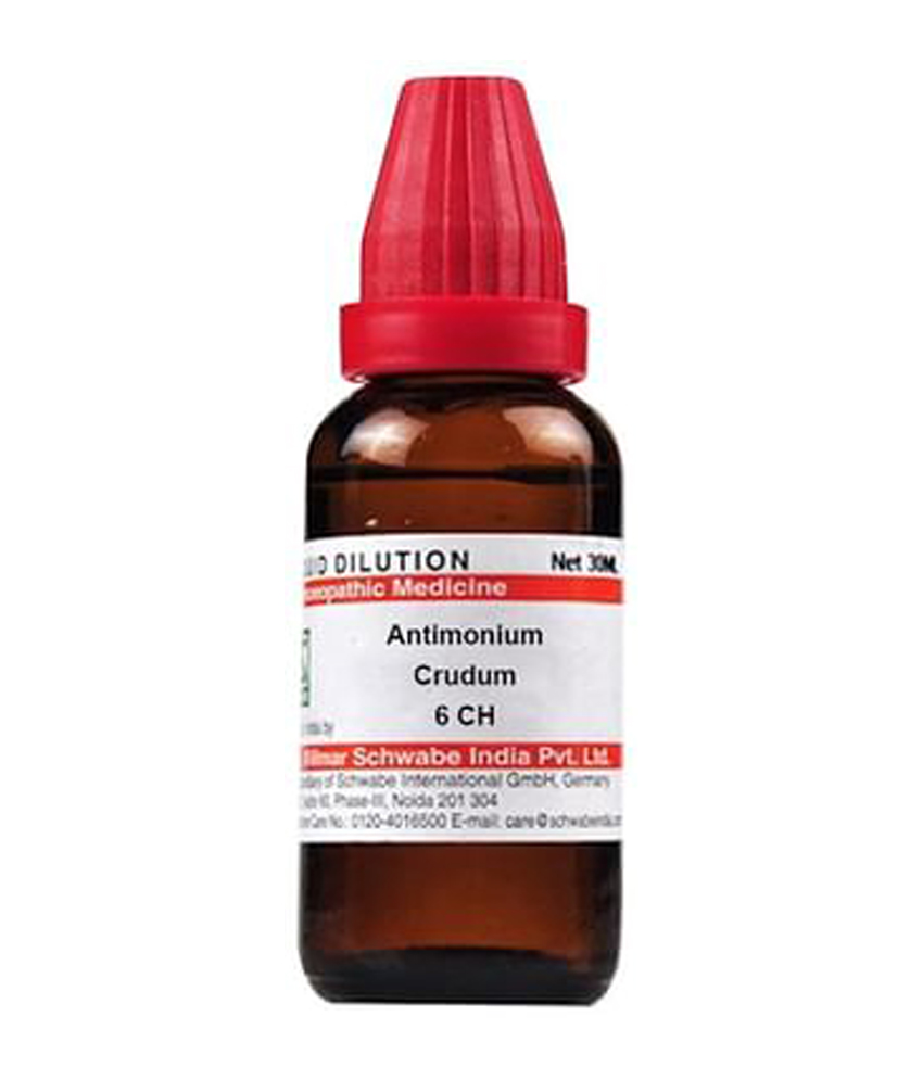 Dr Willmar Schwabe India Antimonium Crudum Dilution 6 Ch