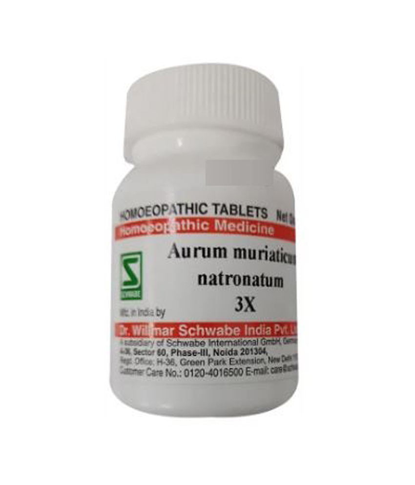 Dr Willmar Schwabe India Aurum Muriaticum Natronatum Trituration Tablet 3x