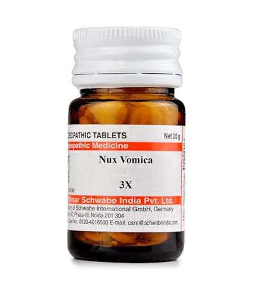 Dr Willmar Schwabe India Nux Vomica Trituration Tablet 3x