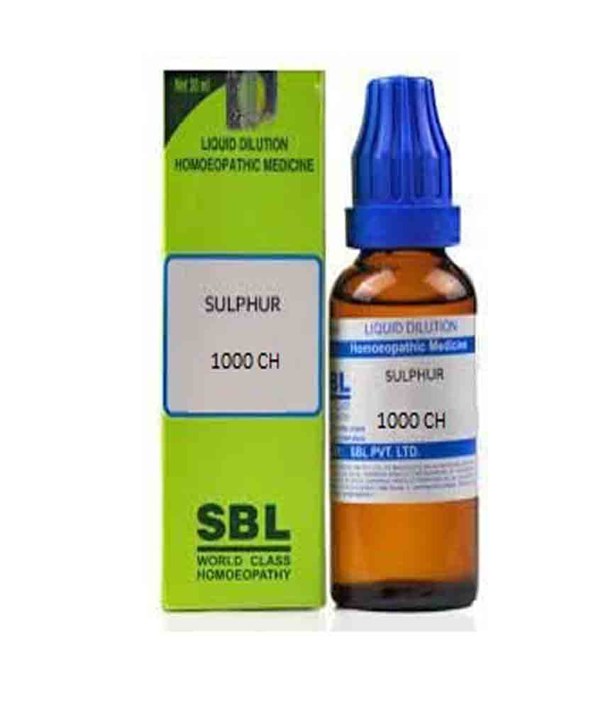 Sbl Sulphur Dilution 1000 Ch 30ml