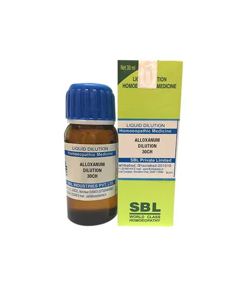 Sbl Alloxanum Dilution 30 Ch 30ml