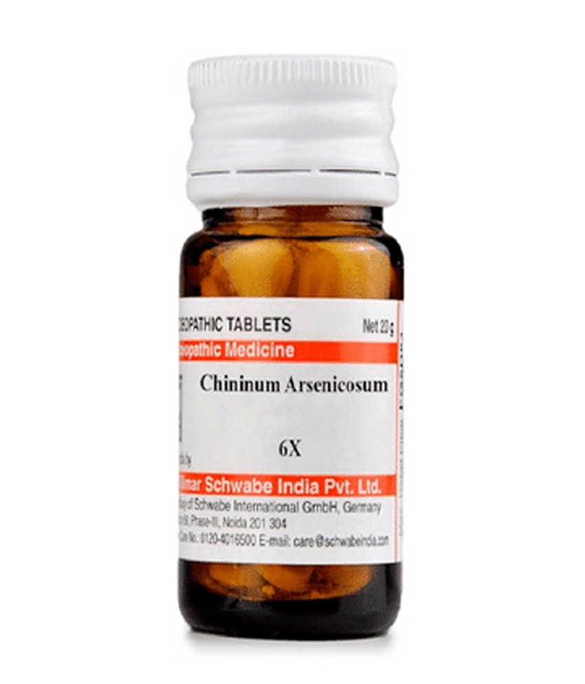 Dr Willmar Schwabe India Chininum Arsenicosum Trituration Tablet 6X