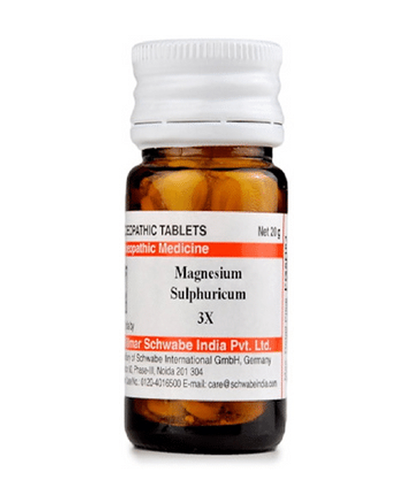 Dr Willmar Schwabe India Magnesium Sulphuricum Trituration Tablet 3X