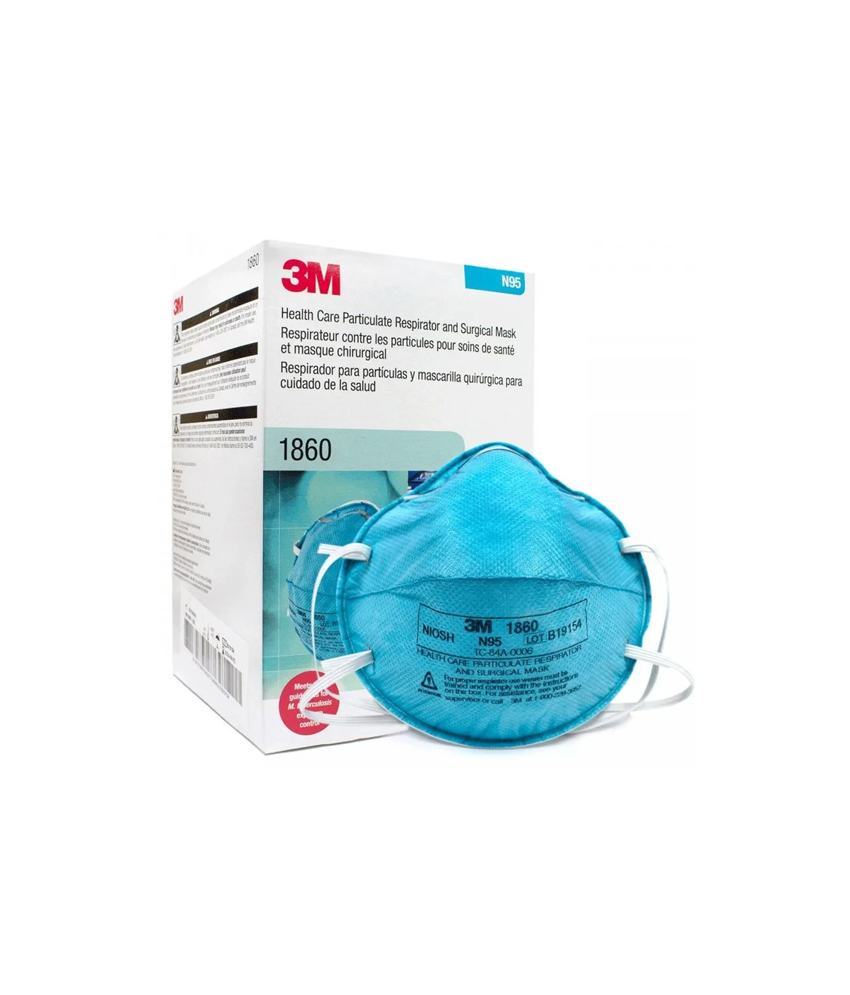 3M 1860 N95 Mask NIOSH Approved (Pack of 20)