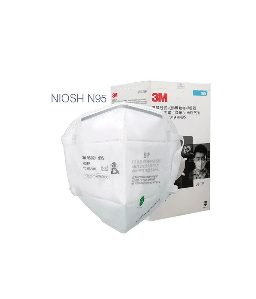 3M 9502+ NIOSH N95 MASK (Pack OF 50)