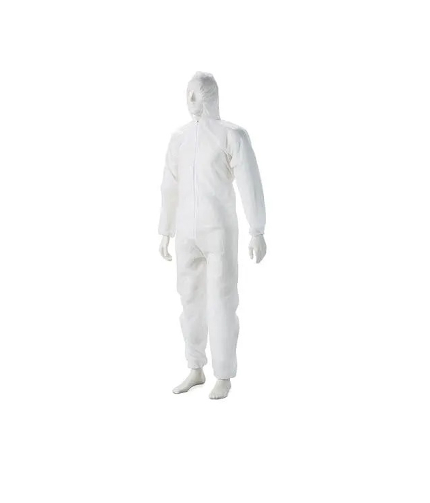 Full Body Coverall Gown Suit With Hood & Shoe Cover (Washable Autoclavable)