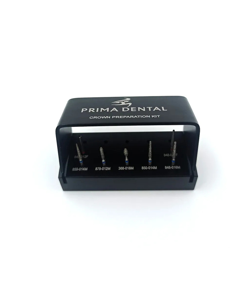 Prima Dental Crown Preparation Kit of 7 Diamond Burs