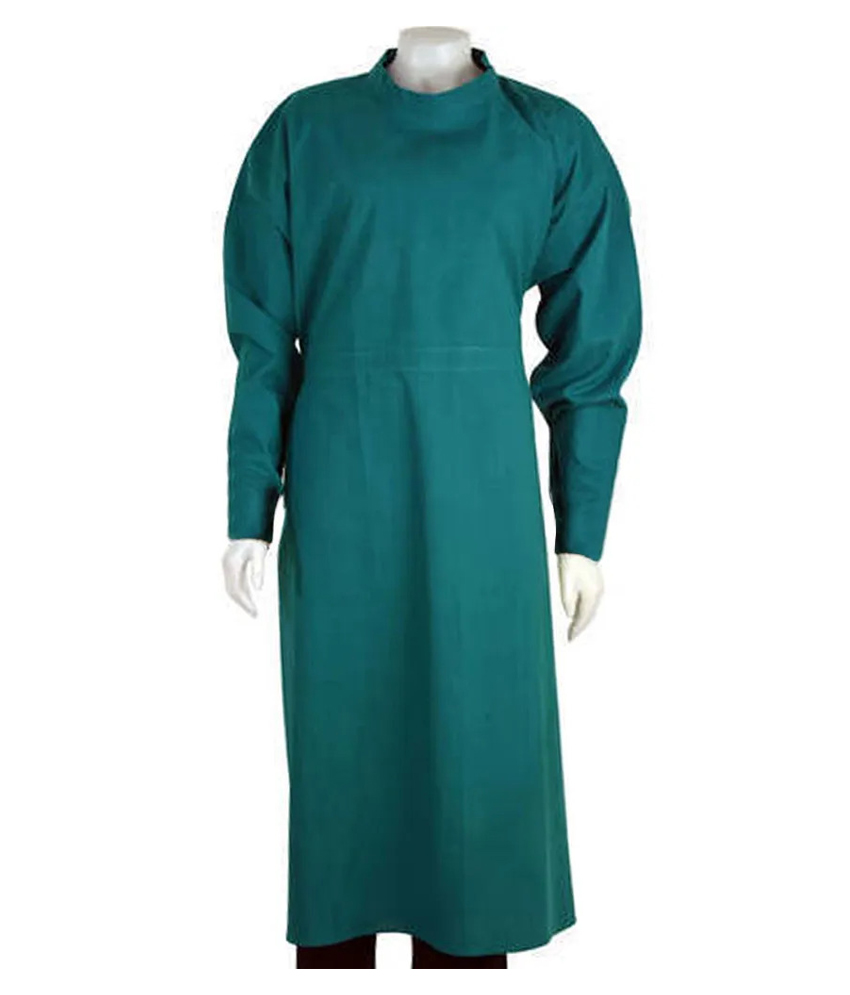 Surgical Gown Green Cloth (Washable Autoclavable)