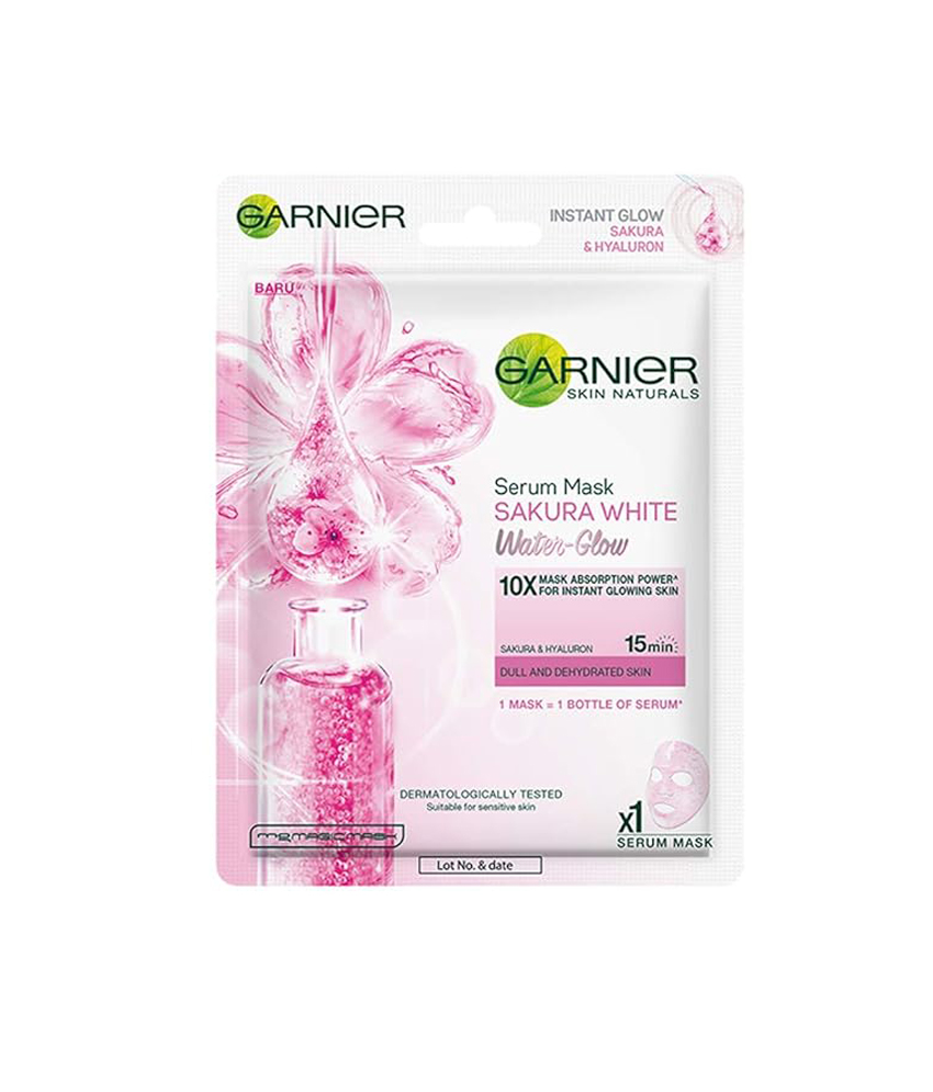 Garnier Skin Naturals Sakura White Water Glow Serum Face Mask 28 g