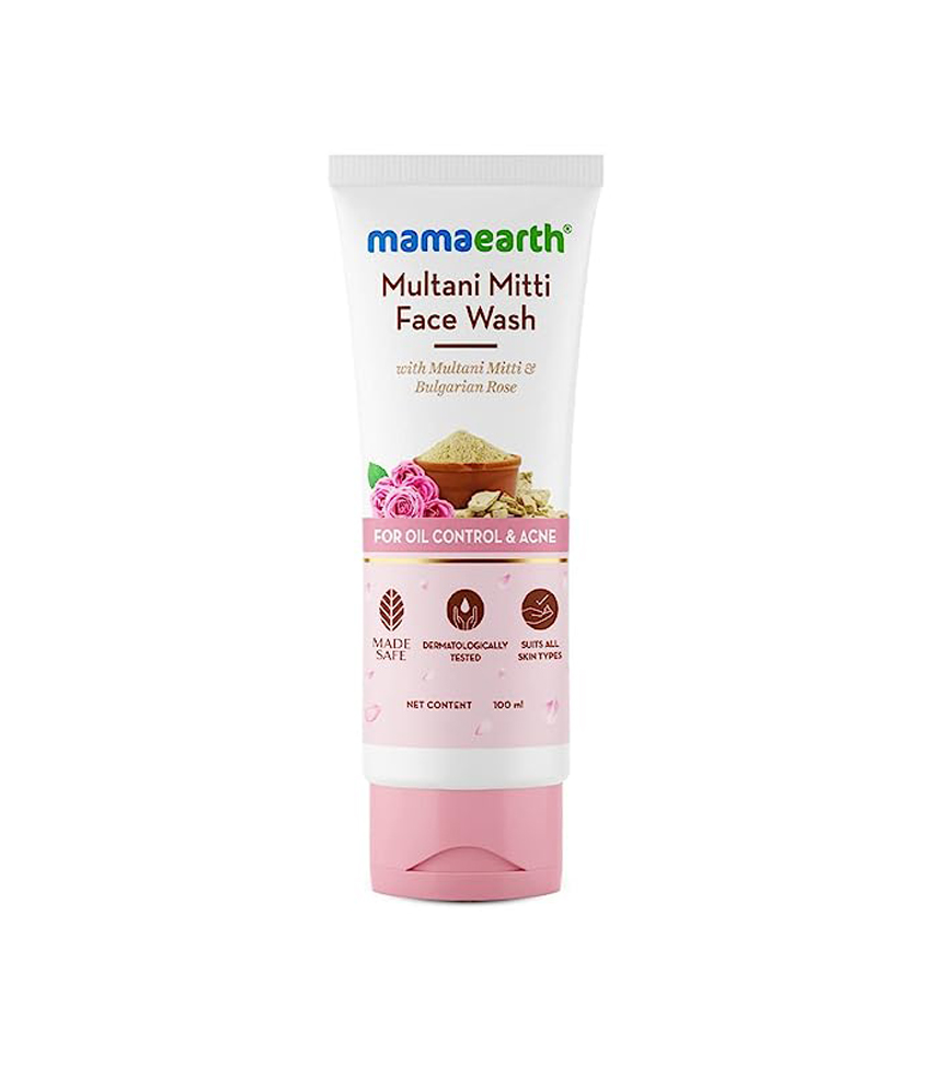 Mamaearth Multani Mitti Face Wash For Oil Control & Acne - 100 ml