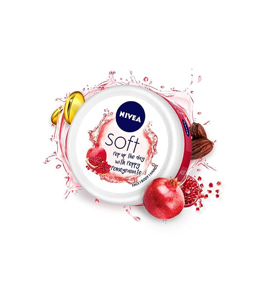 NIVEA Soft Peppy Pomegranate Light Moisturizer Cream 200ml